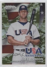 2015 Panini Prizm USA Baseball Camo Prizm 35/199 Alex Gordon #7 c2a