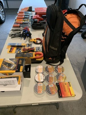 NEW Electrician Starter Kit Fluke 381 Fluke 177 Milwaukee M18 Klein Tools