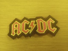 AC/DC Embroidered Sew-on Patch Heavy Metal Music Band Logo Official NEW