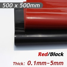 Silicone Rubber Sheet Mat Red/Black Gasket Wide/Long -500mm Thick 1/2/3-5mm