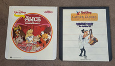 Walt Disney Alice in Wonderland Cartoon Classics Gold 50's CED VideoDiscs VTG
