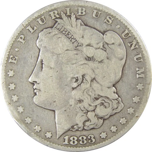 1883 S Morgan Dollar VG Very Good Silver $1 Coin SKU:I24245
