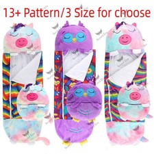 Large Sleeping Bag Napping Napper Kids FUNNY Pillow Warm Camping Unicorn UK XMAS