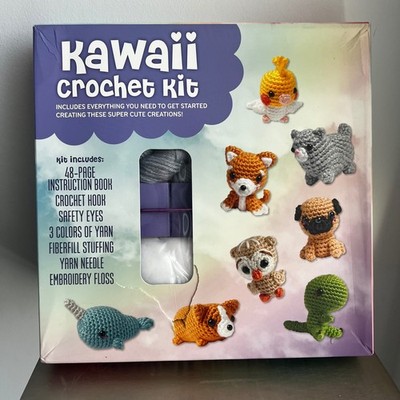 Kawaii Crochet Kit Amigurumi Animal Friends Chartwell Books New DIY Craft Set