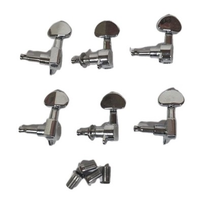 Wilkinson Chrome 6  E-Z-LOK Guitar 19:1 Machine Heads Tuning Pegs 