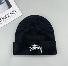 Stussy Cuff Beanie Hat Unisex Classic Streetwear Knit Cap