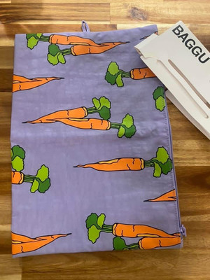 Baggu Large Go Pouch in Carrots