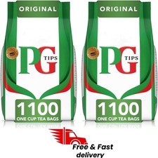 Image of PG Tips Original Black Teabags 2 x 1100 Plant Based Biodegradable 2p (2200 Bags)