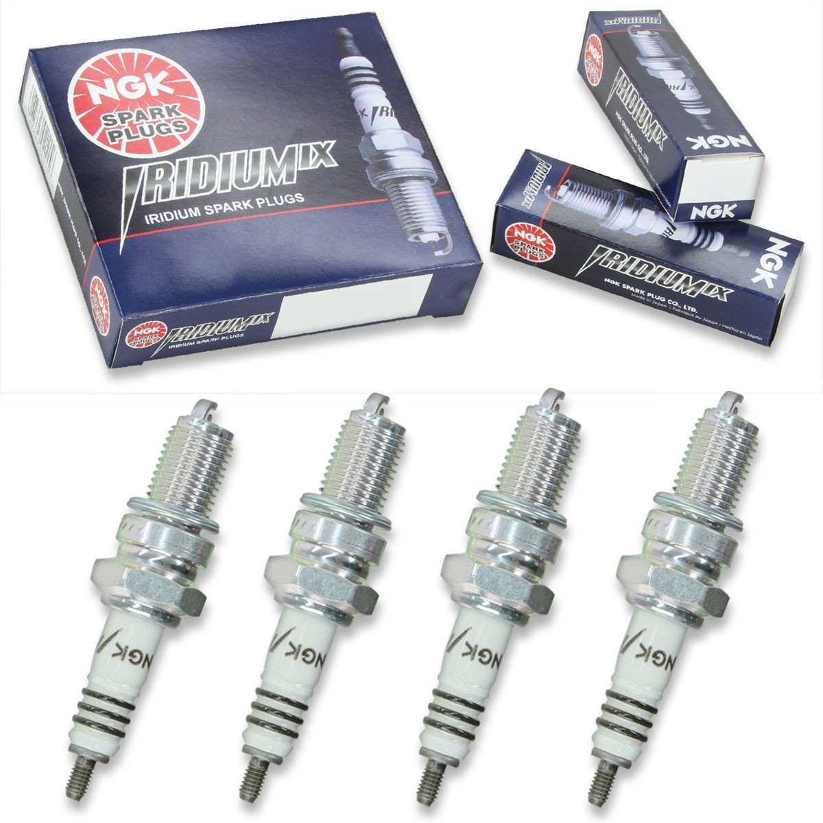 4pcs 2011 Suzuki TU250 NGK Iridium IX Spark Plugs 249cc 15ci Kit Set Engine hv