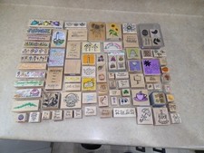 Huge Rubber Stamp Bundle 85 Vintage and New