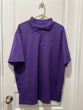 Nike Dri-Fit Golf Performance Polo Shirt Mens XL Purple Embroidered Mickey Mouse