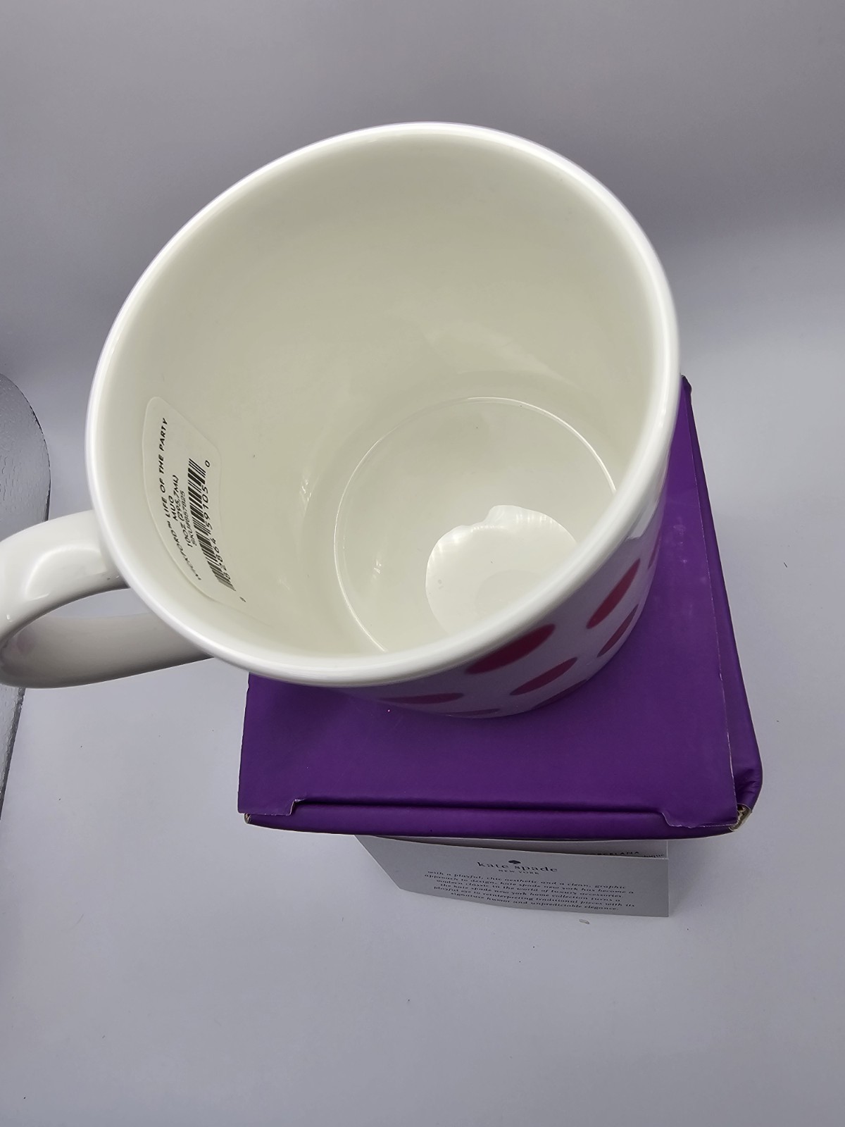 Kate Spade New York Lenox Life Of The Party Red Polka Dot Chic Coffee Mug 10 Oz thumbnail 3