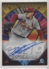 2019 Bowman Draft Chrome Class of Gold Refractor 28/50 Zack Thompson Auto s3g