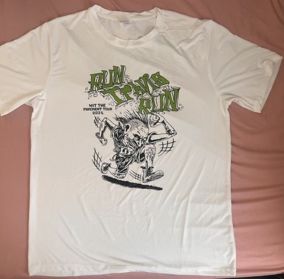 Travis Barker Run Travis Run 2025 Tour Shirt L Blink-182 5K Finisher Tee