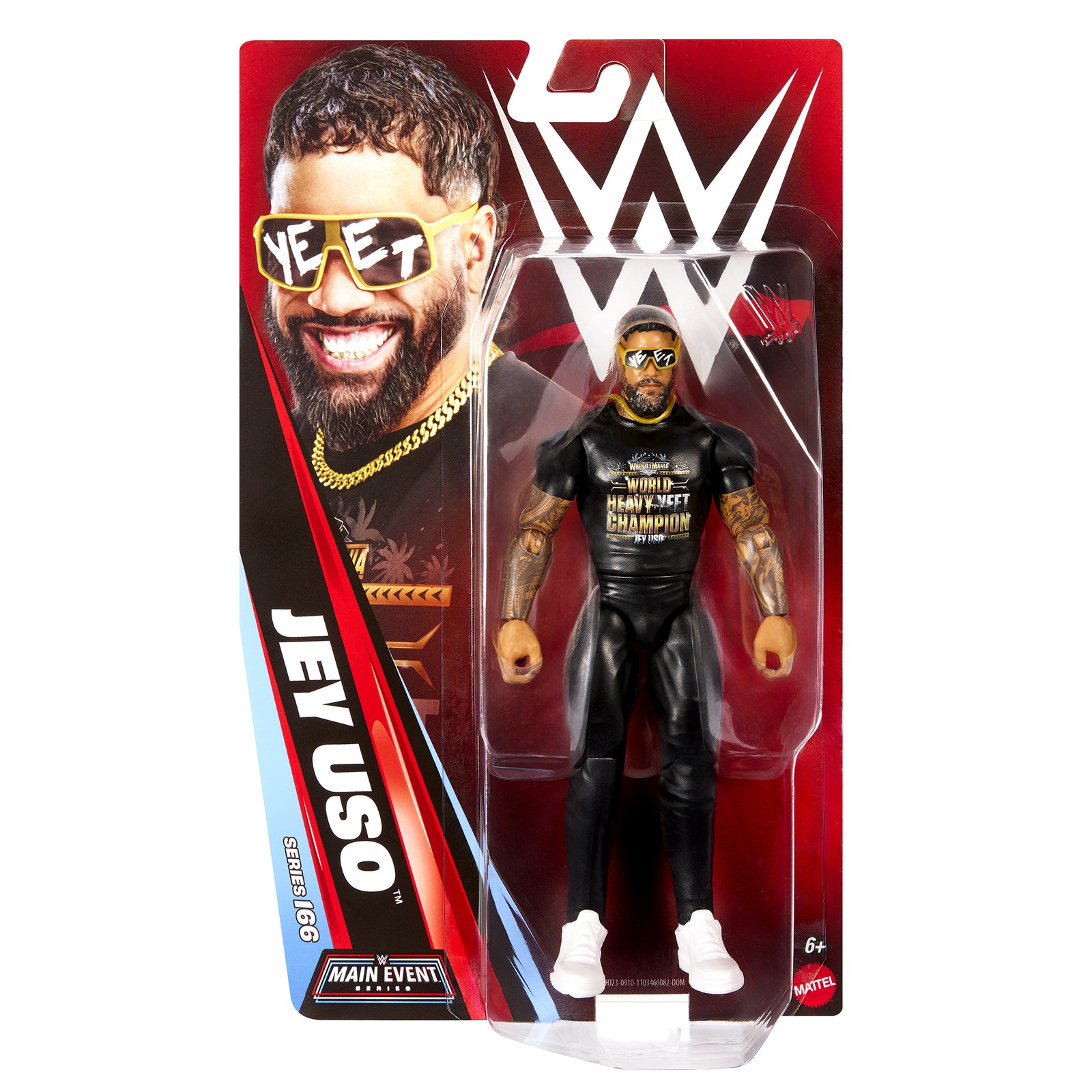 Jey Uso - WWE Main Event 166 Mattel Toy Wrestling Action Fig