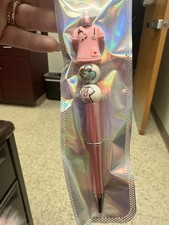 Handmade Ballpoint Pen with Nurse Theme, Decorative Top, Character Beads