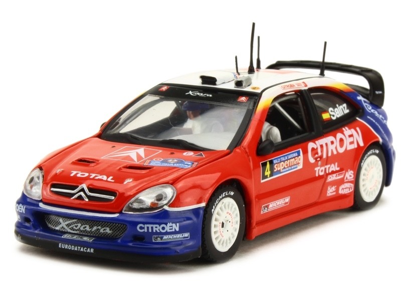 Vitesse 43216 Citroen Xsara WRC 2004 Sardinia Rally 3rd #4 Sainz & Marti LE