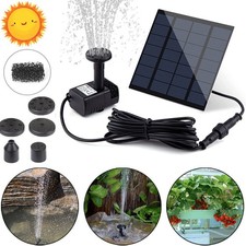 Solar Panel Powered Water Feature Pump Garden Pool Small Pond Aquarium Fountain
