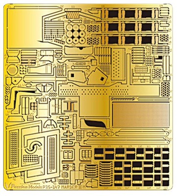Passion Models 1/35 Scale Photo-Etched Parts For Marder Iiim (Compatible With Ta