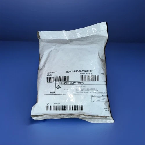 Heyco S6405 SunRunner Stainless Steel Cable Clips (Packages of 100X 6 )