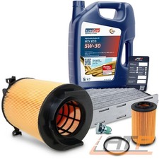 INSPEKTIONSPAKET FILTERSATZ SET A+5L EUROLUB 5W-30 FÜR VW TOURAN 1T 2.0 FSI