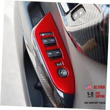 Red Window Control Panel Covers for Chevy Trax 2024-2026 - 4PCS