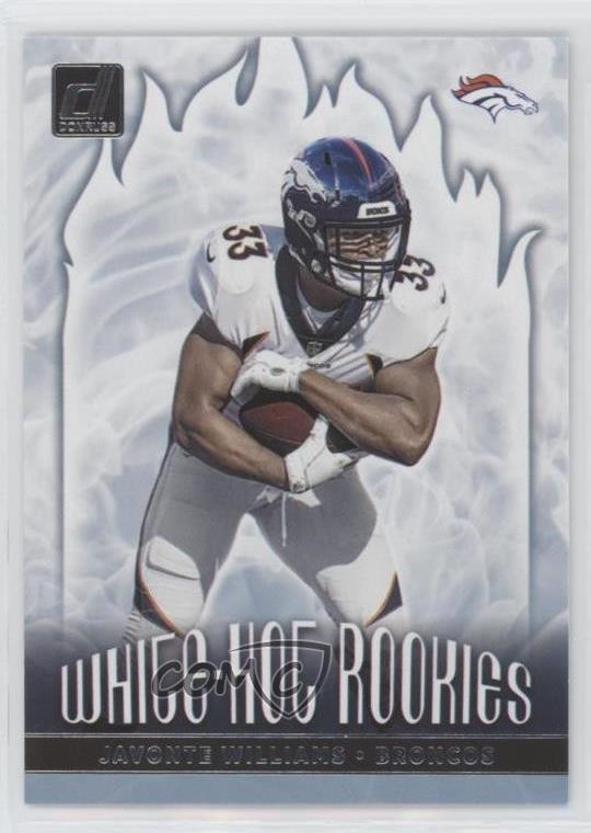 2021 Panini Donruss White Hot Rookies Javonte Williams #WHR-JWI RC e9p