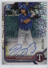 2022 Bowman Chrome Prospect Speckle Refractor 33/299 JoJo Blackmon Auto lz7
