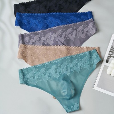Men G String Lace Thong Low Rise Seamless T Back Underwear Comfortable Fit