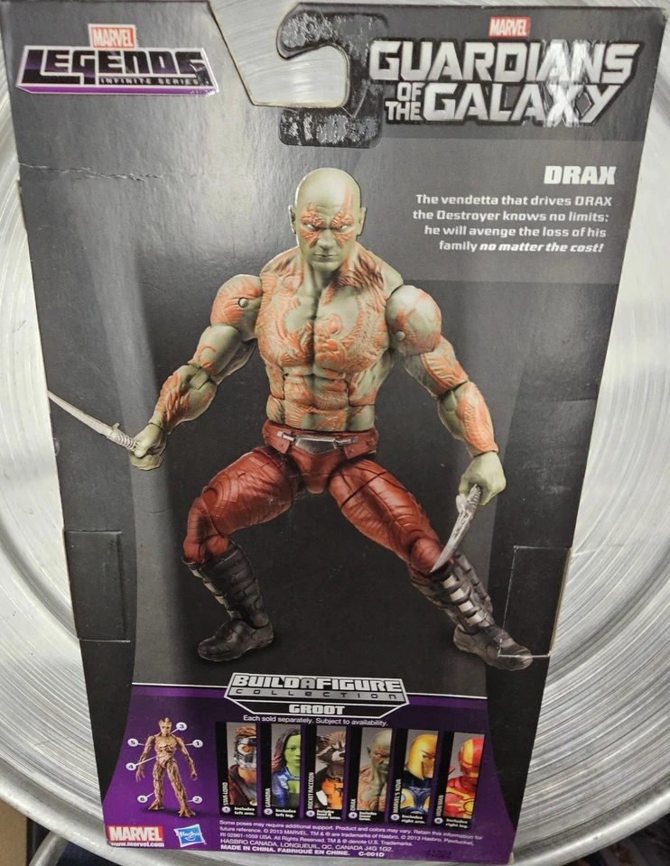 Marvel Legends Guardians of the Galaxy Drax 6" Groot BAF MIP - Image 2 of 2