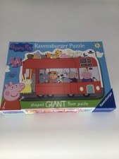 Ravensburger Peppa Pig London Bus 24-piece shaped giant floor puzzle.