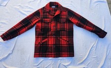 Vintage Pendleton Wool Plaid Mackinaw Cruiser Jacket Coat Filson Style 60s Med