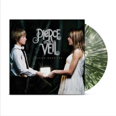 Pierce The Veil Selfish Machines - Dark Opaque Green With White Splatter /1,000