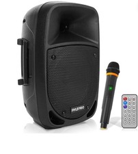 Pyle 800 Watt Bluetooth PA Speaker, Rechargeable, w/ Wireless Mic PSBT85A