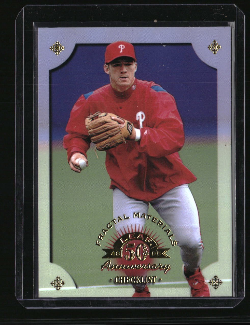 1998 Leaf #199 Scott Rolen Fractal Materials #/3250