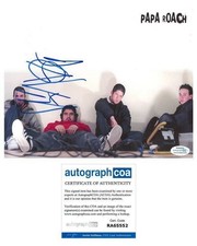 Papa Roach Dave Buckner Signed Autographed 8x10 Photo ACOA