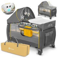 Ensemble combiné lit bébé de voyage 4 en 1 avec changeur depuis la...