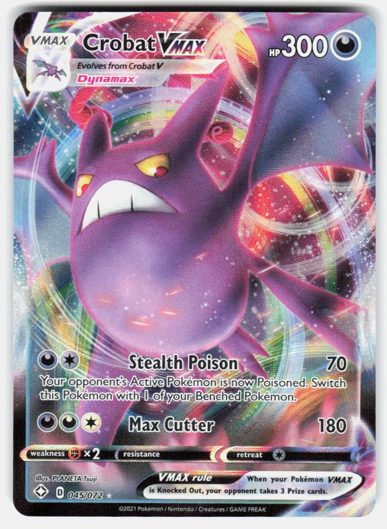 Pokemon Crobat VMAX Shining Fates #045/072 NM