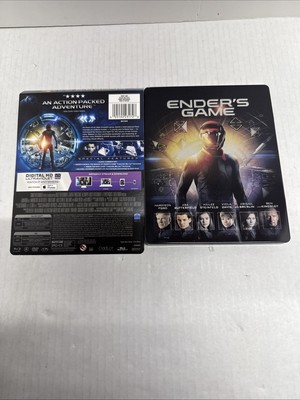 ENDER'S GAME STEELBOOK  + BLURAY + DVD **READ