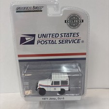 1971 JEEP DJ-5 UNITED STATES POSTAL SERVICE USPS WHITE 1/64 CAR GREENLIGHT 29997