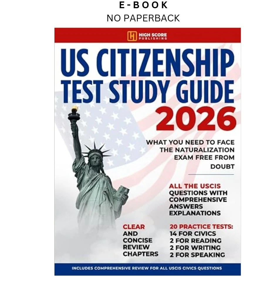 Buy US Citizenship Test Study Guide ebook, instant digital download PDF from LD Global