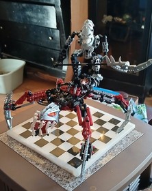 Lego 8764 Bionicle VEZON & FENRAKK With instructions & box. Has Flaws Pleas read