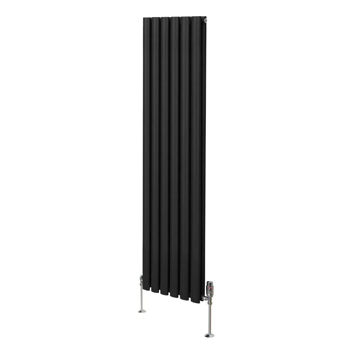 Oval Column Radiator 1600mm x 360mm & TRV Chrome Valves Modern