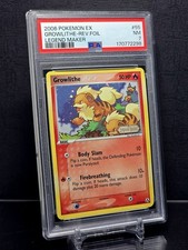 Pokemon Card Growlithe 55/92 EX Legend Maker 2006 Reverse Holo PSA 7 SWIRL