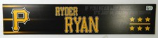 2024 Pittsburgh Pirates Ryder Ryan #72 Game Used Locker Room Baseball Nameplate