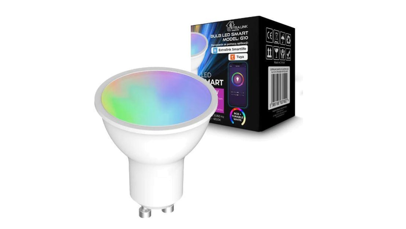 EXTRALINK smartlife žarówka LED GU10 G10 2700-6500 К WIFI 220-240 В LED GU10 G10
