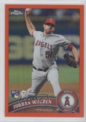2011 Topps Chrome Retail Orange Refractor Jordan Walden #183 Rookie RC e5r