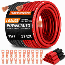 4 Gauge Wire for Automotive Power Ground, Car Audio, Car Amplifier, RV, Amp, CCA