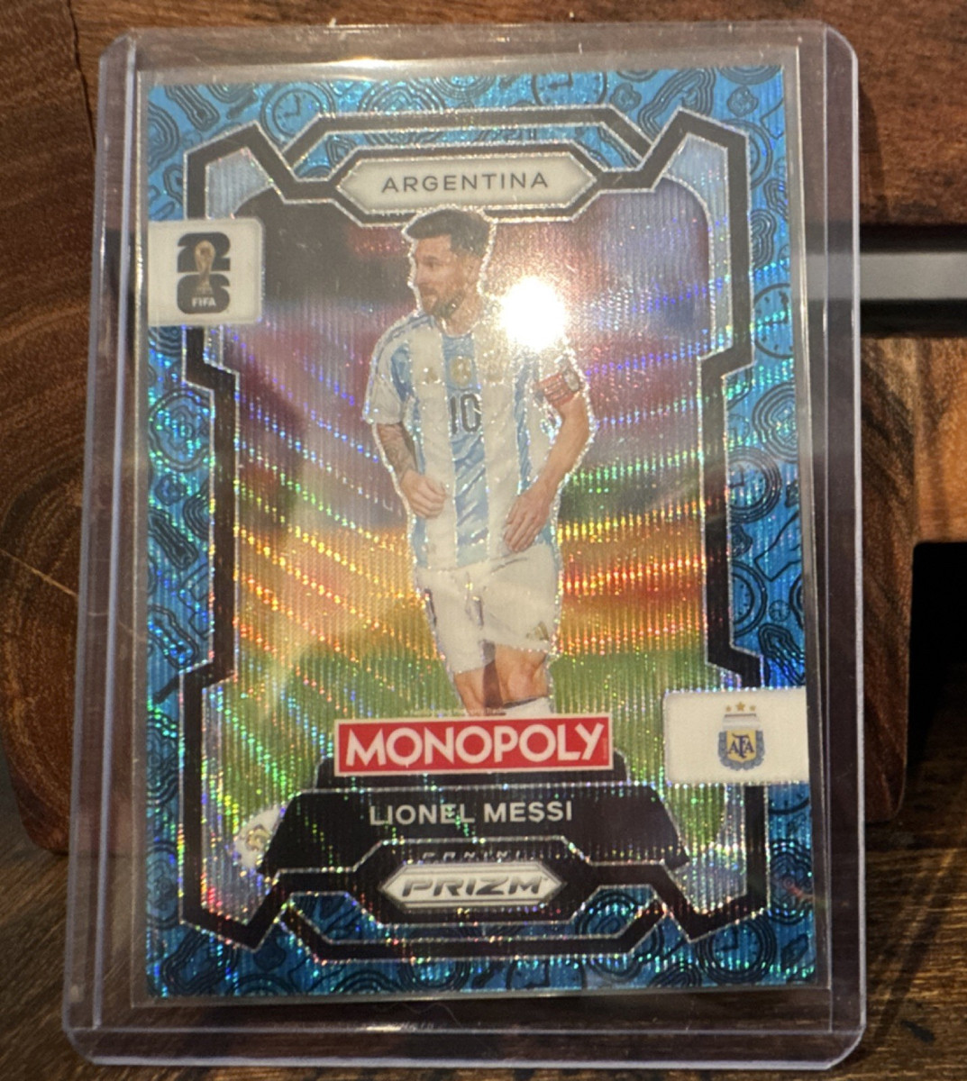 Panini 2026 Monopoly BLUE Prizm FIFA World Cup Lionel Messi