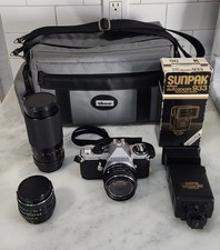 Pentax ME Super 35mm SLR Film Camera Lot .